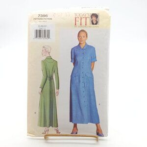 UNCUT Vintage Sandra Betzina Sewing Pattern 7396 For Misses Petite Dress Sizes G